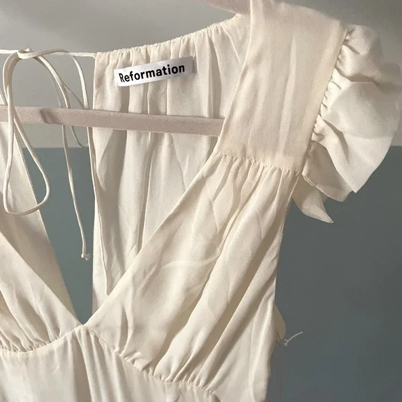 Reformation Daylight Dress in Ivory Bridal NWT 6